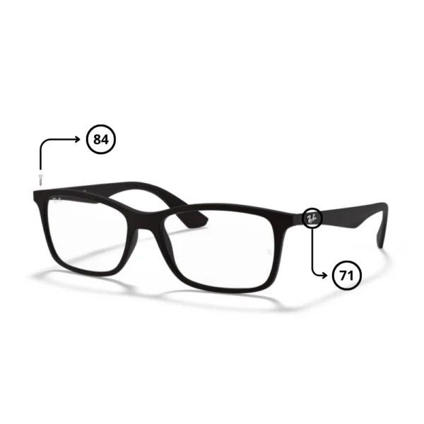 Peças de reposição Ray-Ban 7047 Originais