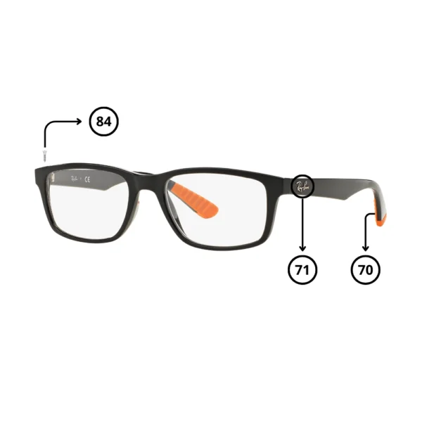 Peças de reposição Ray-Ban 7063 Originais
