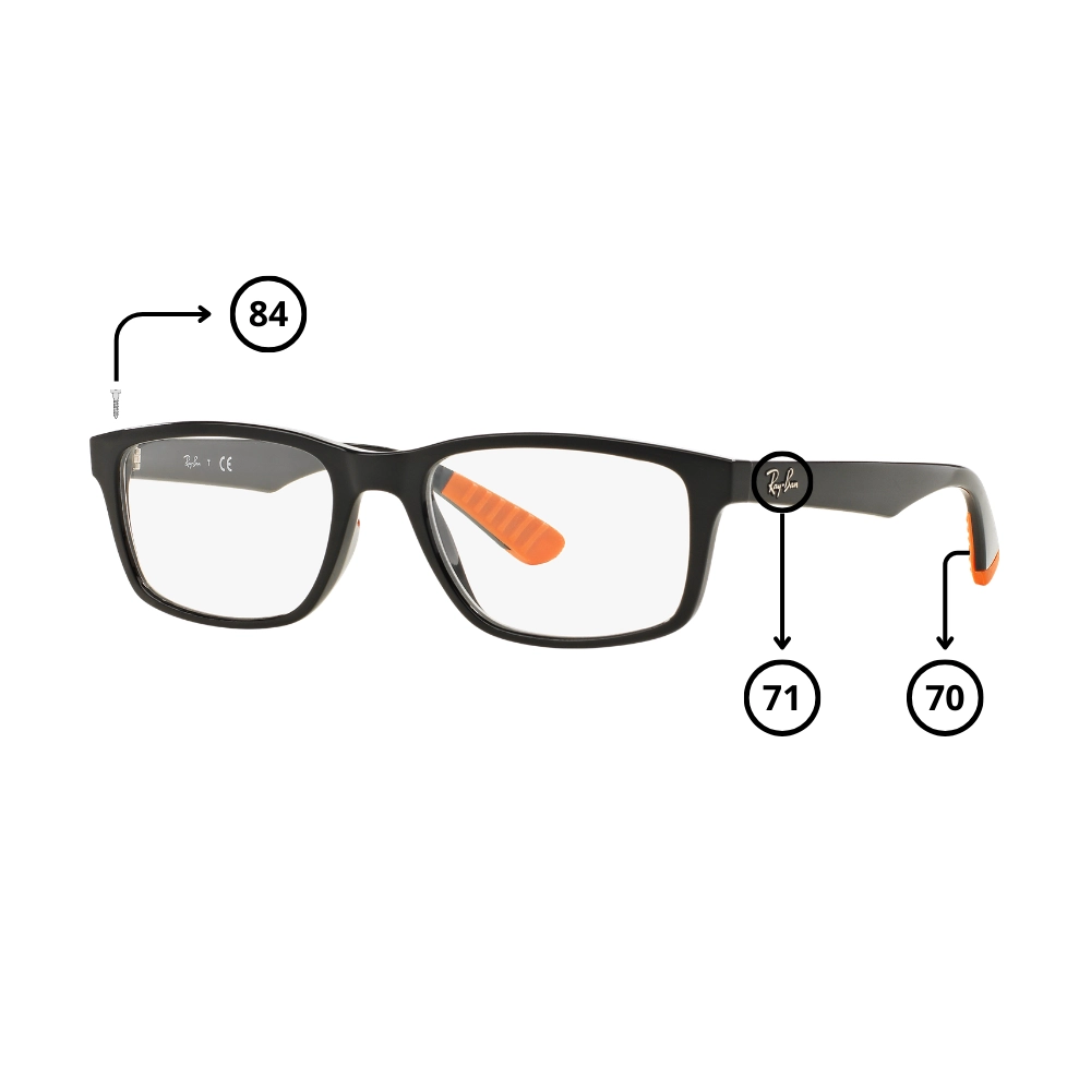 Peças de reposição Ray-Ban 7063 Originais