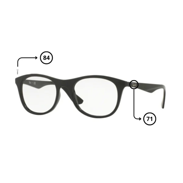 Peças de reposição Ray-Ban 7085 Originais