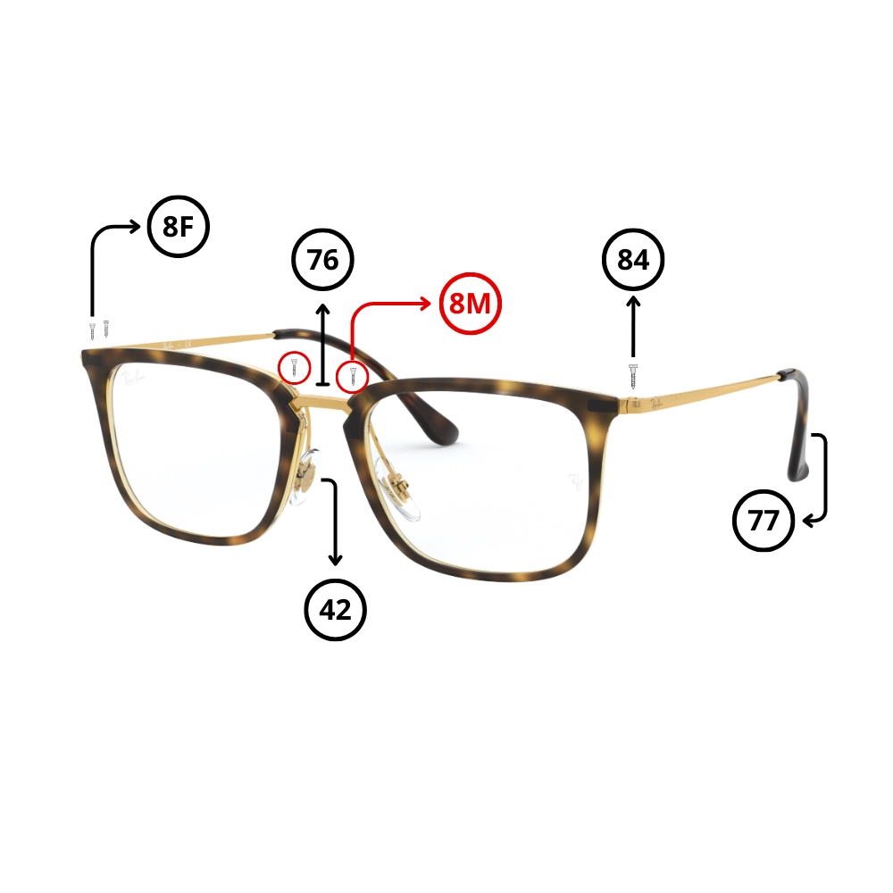 Peças de reposição Ray-Ban 7141 Originais
