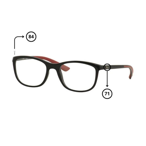 Peças de reposição Ray-Ban 7169 Originais