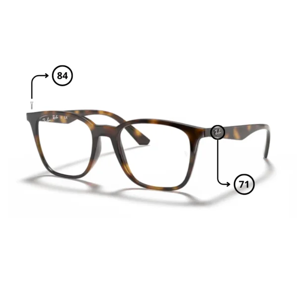 Peças de reposição Ray-Ban 7177 Originais