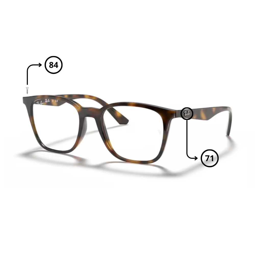 Peças de reposição Ray-Ban 7177 Originais