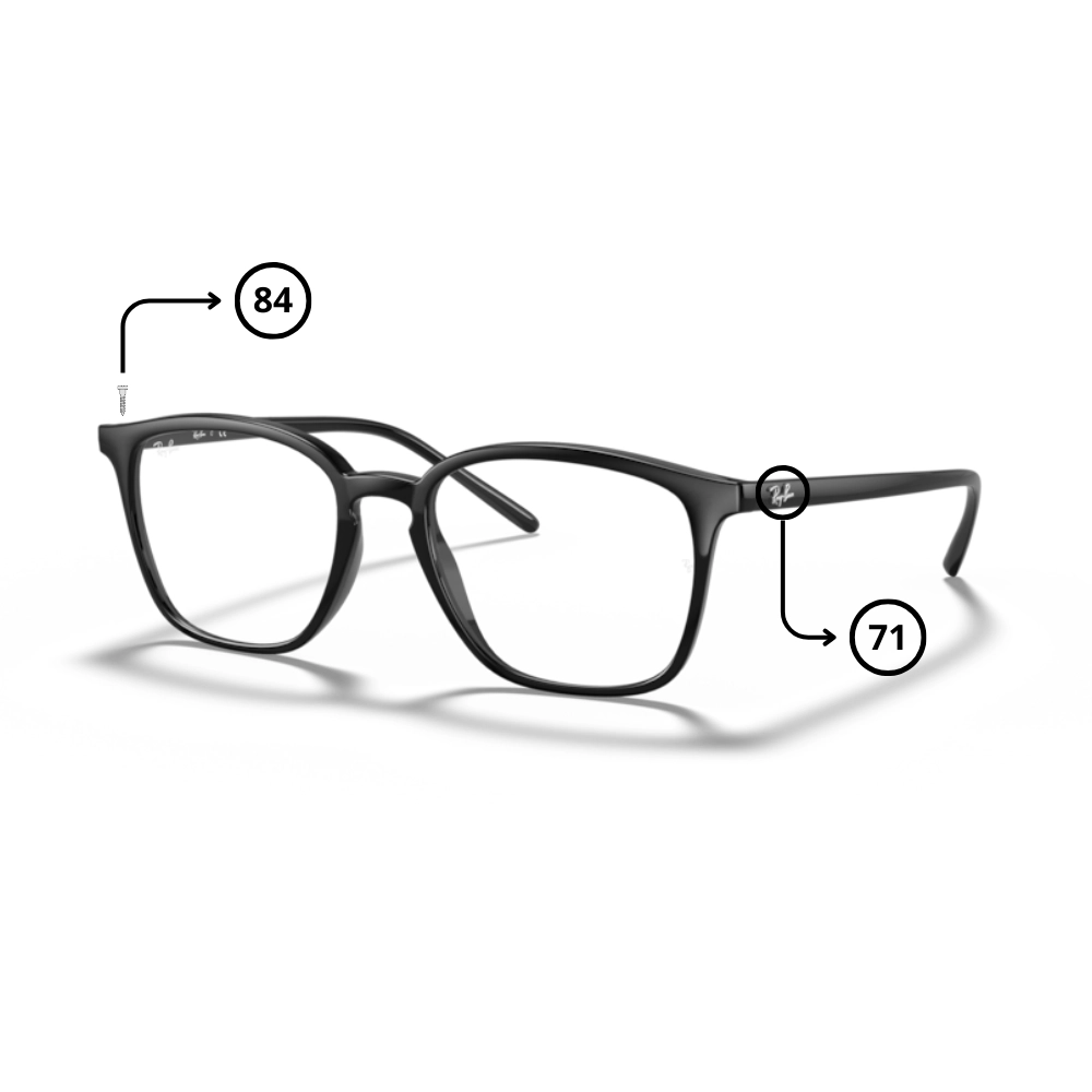 Peças de reposição Ray-Ban 7185 Originais