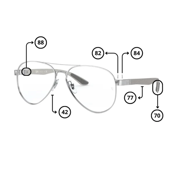 Peças de reposição Ray-Ban 8420 Originais