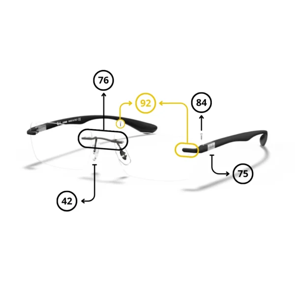 Peças de reposição Ray-Ban 8724 Originais