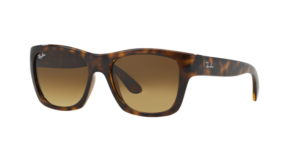 Lentes originais Ray-Ban RB4194, cor 85 · Castanho degradé castanho escuro · plástico
