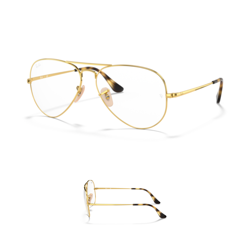 Hastes Ray-Ban 6489 visão Originais