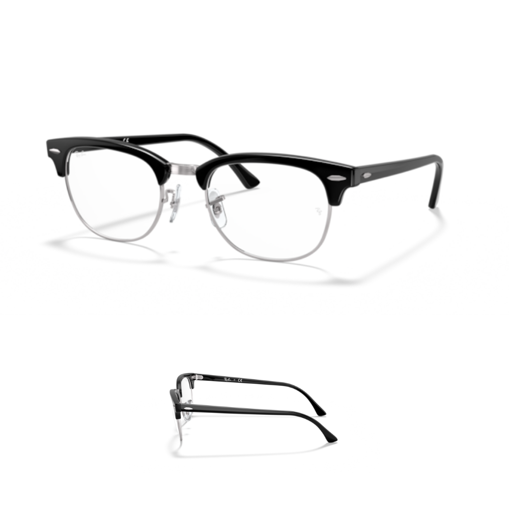 Hastes Ray-Ban 5154 CLUBMASTER visão Originais