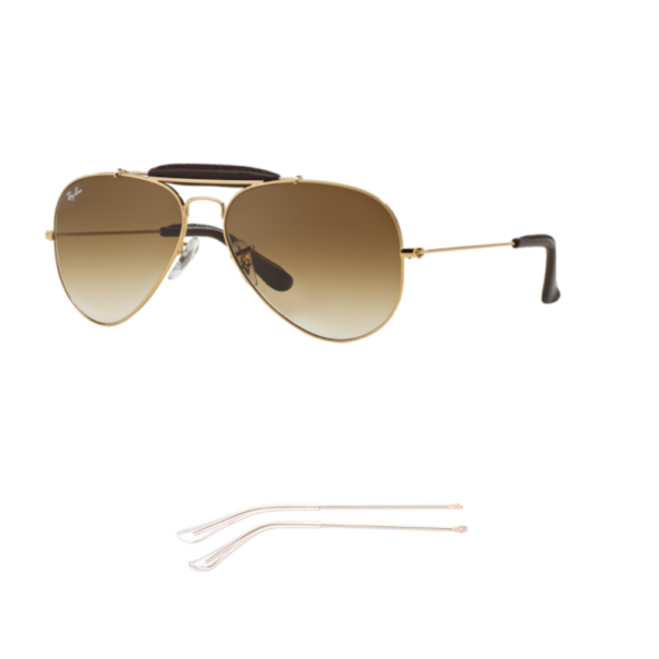 Hastes Compatíveis com Ray-Ban 3422Q AVIATOR CRAFT