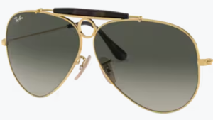 Lentes originais Ray-Ban RB3138 Shooter, cor 71 · Cinzento azul degradé