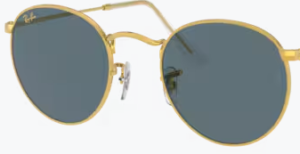Lentes originais Ray-Ban RB3447 Round Metal, cor R5 · Cinzento