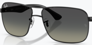 Lentes originais Ray-Ban RB3516, cor 11 · Cinzento degradé · plástico