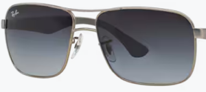 Lentes originais Ray-Ban RB3516, cor 8G · Cinzento degradé · plástico