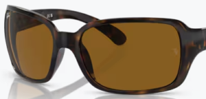 Lentes originais Ray-Ban RB4068, cor B15 · Castanho