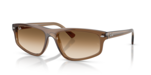 Ray-Ban 2225, cor 664051 · Transparente castanho claro