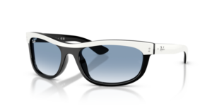 Ray-Ban 2489 BALORAMA, cor 14443F · Branco sobre preto