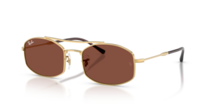 Ray-Ban 3719, cor 001/C5 · Arista dourado
