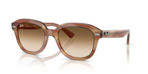 Ray-Ban 4398 ERIK, cor 140351 · Listrado castanho