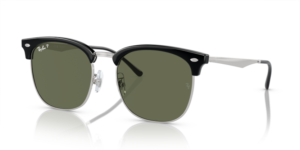 Ray-Ban 4418D, cor 66709A · Preto sobre prateado