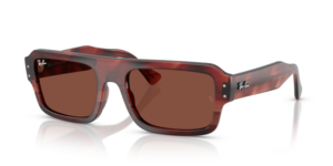 Ray-Ban 4454 FLACKO, cor 1452C5 · Havana vermelho