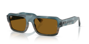 Ray-Ban 4454 FLACKO, cor 145333 · Havana azul
