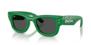 Ray-Ban 4940B - WAYFARER PUFFER, cor 685987 · Verde & strass