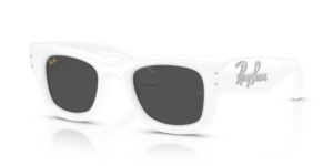Ray-Ban 4940B - WAYFARER PUFFER, cor 686387 · Branco & strass
