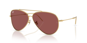 Ray-Ban R0101S AVIATOR REVERSE, cor 001/69 · Arista dourado