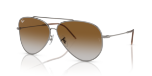 Ray-Ban R0101S AVIATOR REVERSE, cor 004/CB · Gunmetal