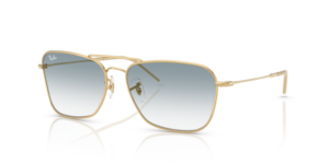 Ray-Ban R0102S CARAVAN REVERSE, cor 001/79 · Arista dourado