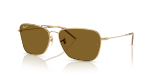 Ray-Ban R0102S CARAVAN REVERSE, cor 001/83 · Arista dourado