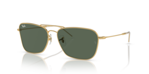 Ray-Ban R0102S CARAVAN REVERSE, cor 001/VR · Arista dourado