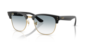 Ray-Ban R0504S CLUBMASTER REVERSE, cor 667779 · Preto sobre dourado