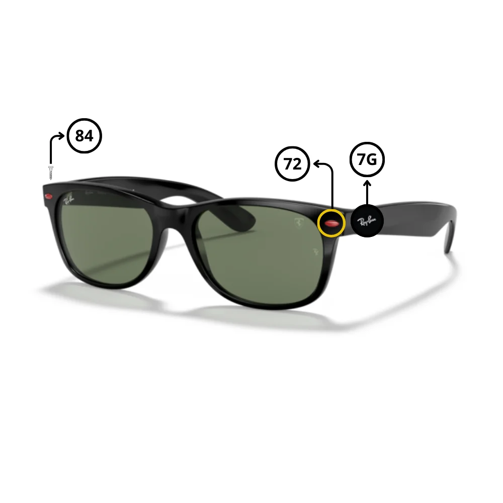 Peças de reposição Ray-Ban RB2132M NEW WAYFARER Originais