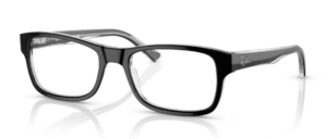 Ray-Ban RX5268, cor 2034 · Preto sobre transparente