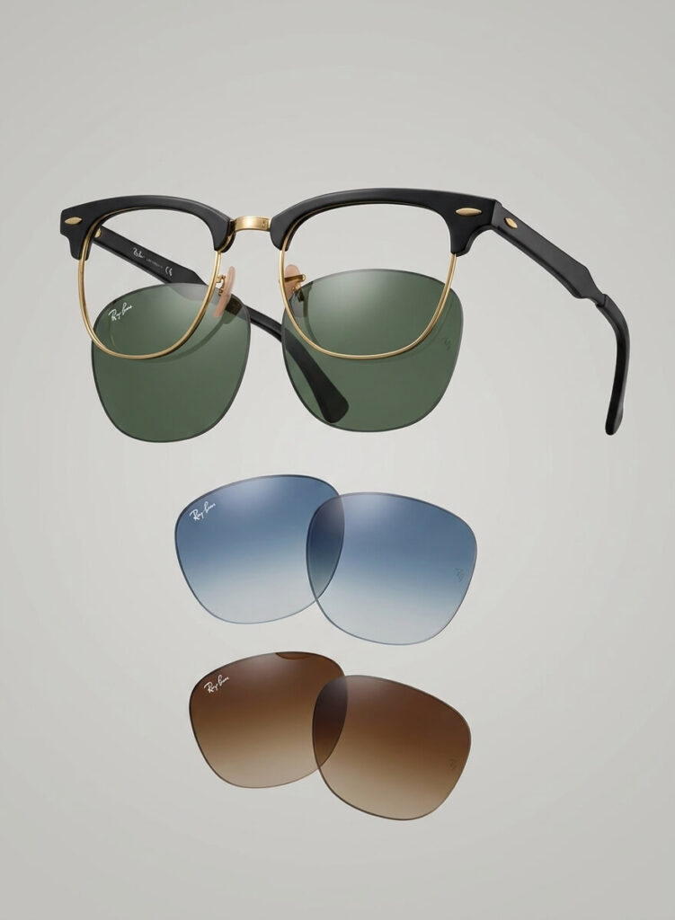 Lentes originais Ray-Ban 3507 Clubmaster Aluminum | Substituição