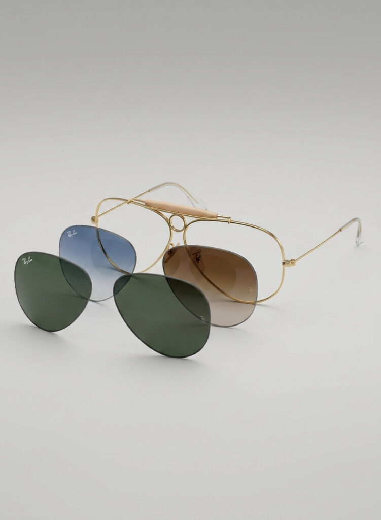 Lentes originais Ray-Ban 3138 Shooter – Reposição oficial