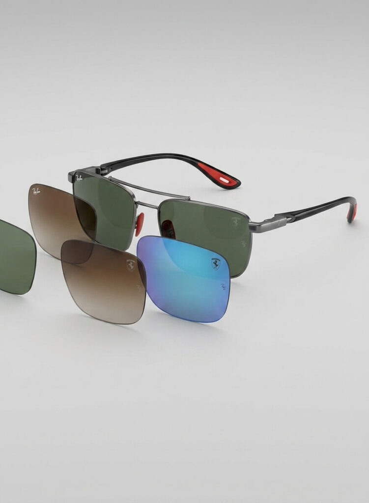 Lentes originais Ray-Ban RB3715M de reposição