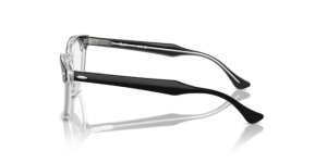 Hastes originais Ray-Ban RB9098V, cor 3529 · Preto sobre transparente