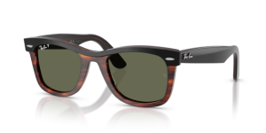 Lentes originais Ray-Ban RB2240 Wayfarer, cor 58 · Polarizado verde