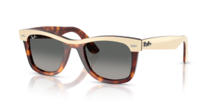 Lentes originais Ray-Ban RB2240 Wayfarer, cor 71 · Degradé cinzento